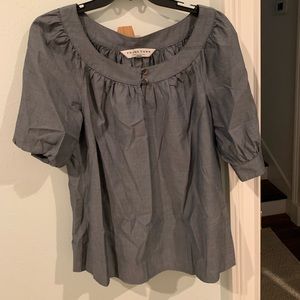 Trina Turk Denim Blouse